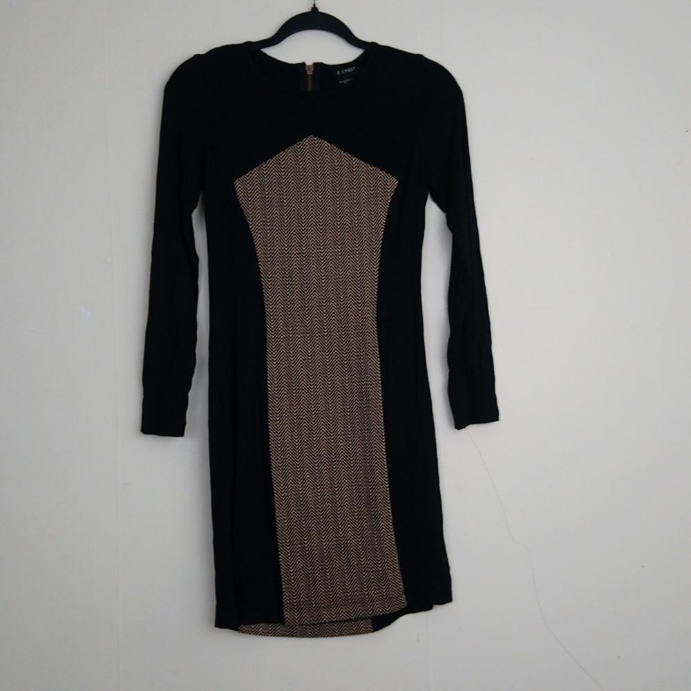 B. Smart Black Bodycon Long Sleeve Soft Stretchy Boho Mini Dress